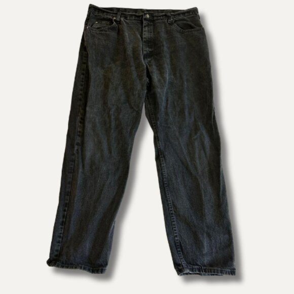 Wrangler Black Denim Jeans Size 40x32 - Picture 1 of 2